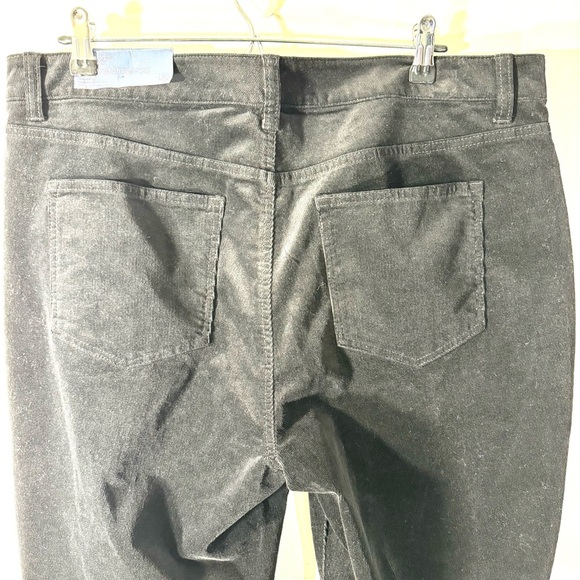 Talbots Flawless 5 Pocket Hi Waist Black Corduroy Straight Leg Pants - Picture 5 of 12